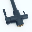Virtuves jaucējkrāns mod. A-103-BLACK (HOT-COLD-RO)