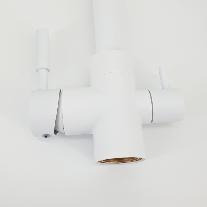 Virtuves jaucējkrāns mod. A-103-WHITE (HOT-COLD-RO)