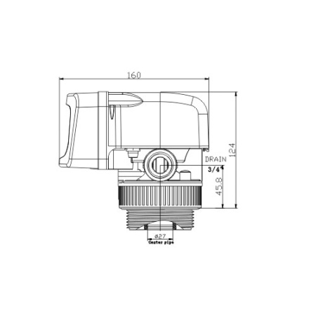 Automatic Filter valve model: WR - 4F - FLOW 1'' , 3 - 7T/H
