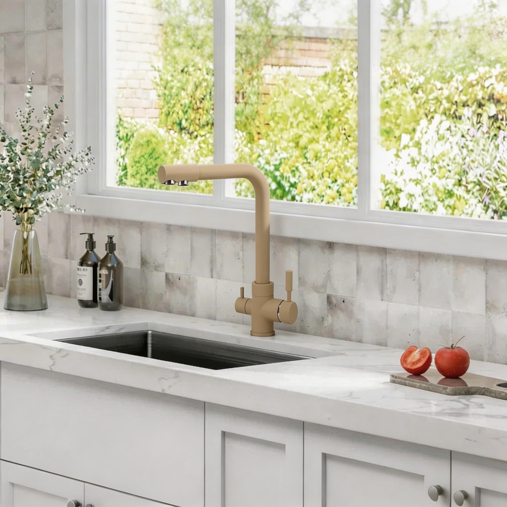 Jaucējkrāns A-103-OAT ar trīsceļu funkciju un dzeramā ūdens iespēju