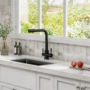 Jaucējkrāns A-103-BLACK STONE ar trīsceļu funkciju un dzeramā ūdens iespēju