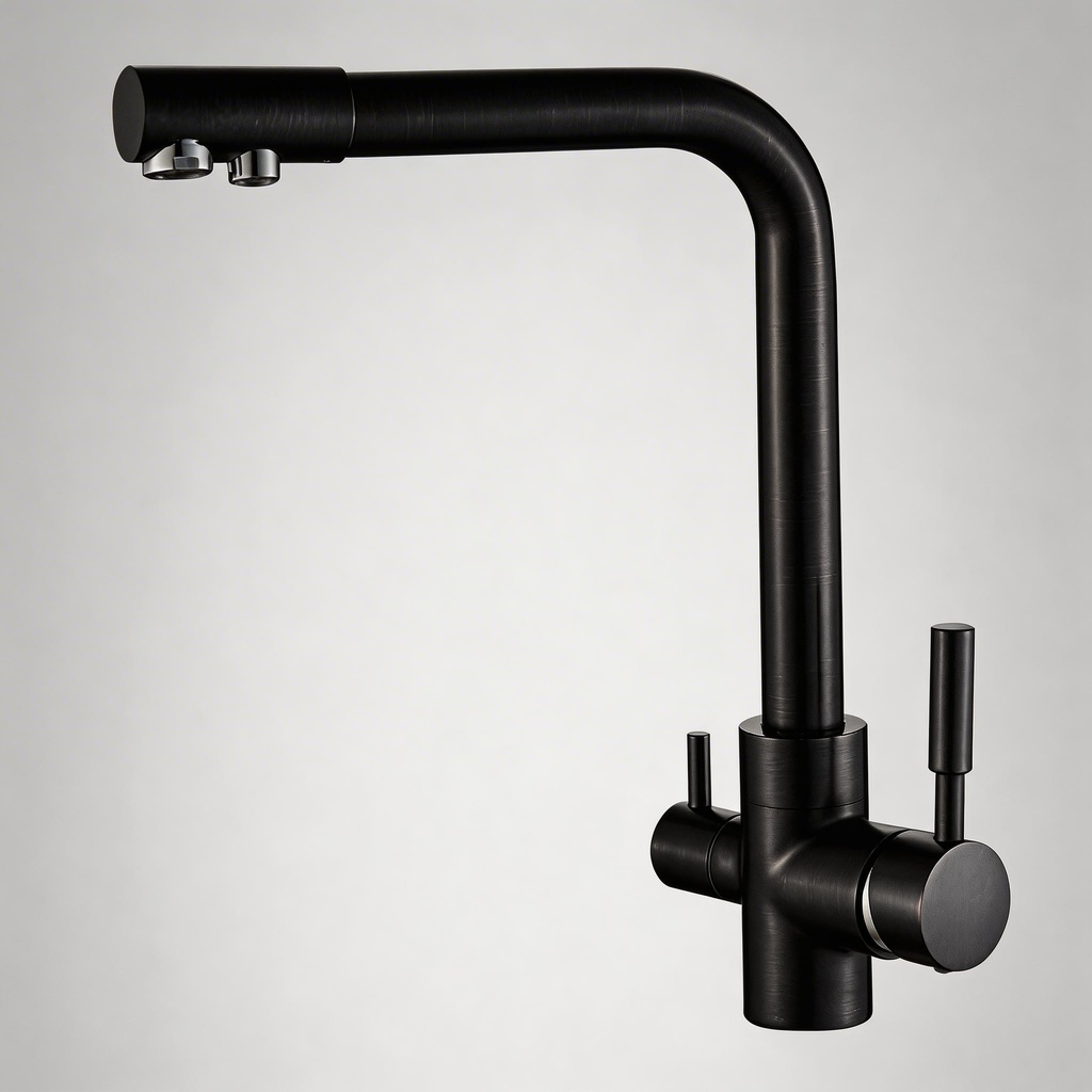 Jaucējkrāns A-103-BLACK FLASH ar trīsceļu funkciju un dzeramā ūdens iespēju