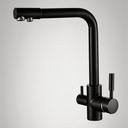 Jaucējkrāns A-103-BLACK FLASH ar trīsceļu funkciju un dzeramā ūdens iespēju