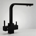 Jaucējkrāns A-101-BLACK ar trīsceļu funkciju un dzeramā ūdens iespēju