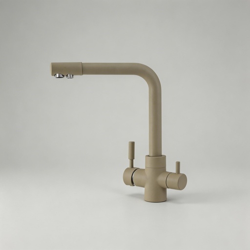 [6000000800] Jaucējkrāns A-103-Bēšs AKMENS ar trīsceļu funkciju un dzeramā ūdens iespēju